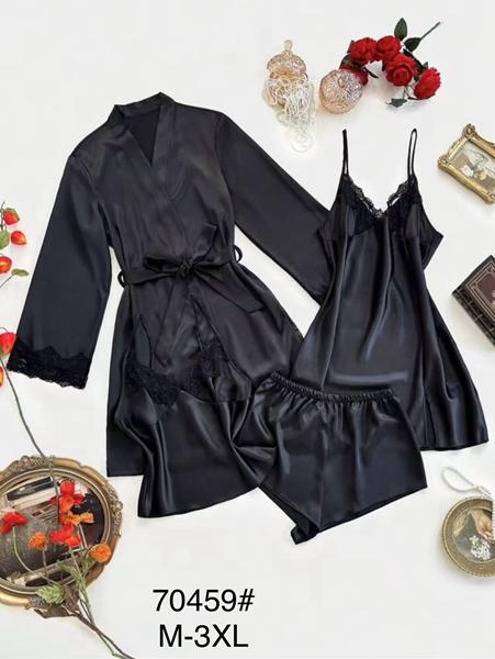 Пижама Brilliant (M-3XL) B70459 black (лето)