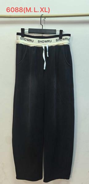 Штаны спорт Saint Wish (M-XL) 6088 black (зима)