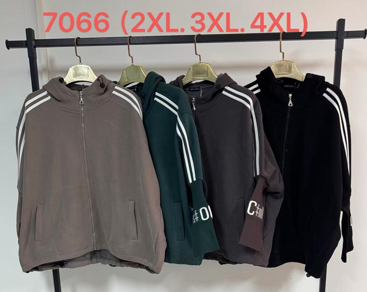 Кофта спорт Saint Wish (2XL-4XL) 7066 brown (зима)