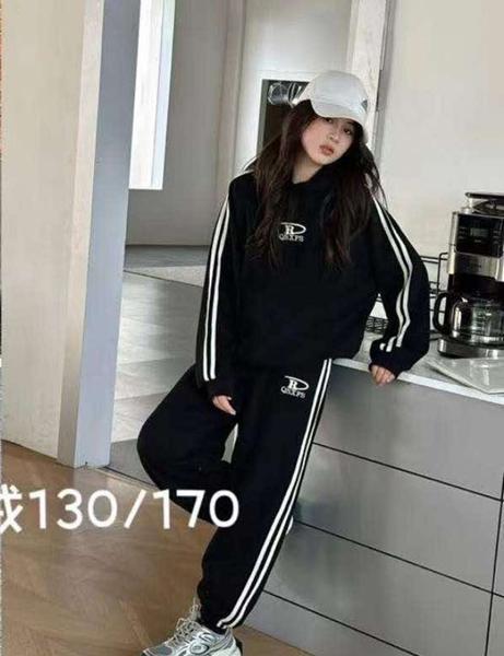 Костюм спорт Delfinka (130-170) 5022 black (зима)