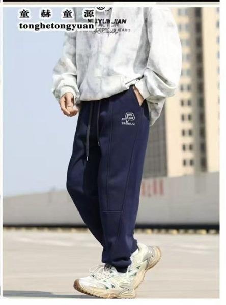 Штаны спорт Delfinka (146-170) 88120 navy (зима)