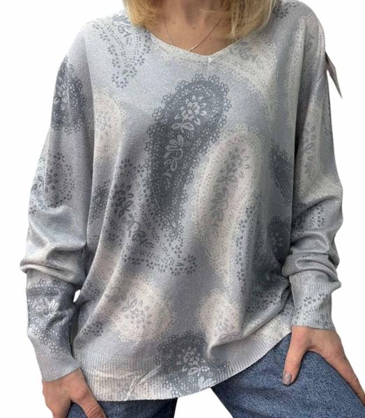 Свитер LeVisha (46-52) 25240 grey (деми)