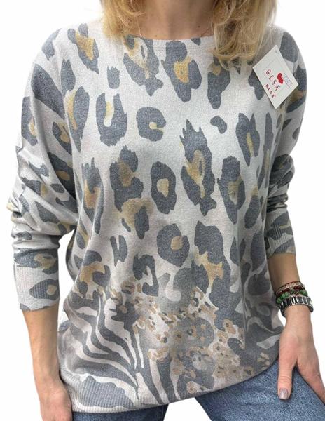 Свитер LeVisha (46-52) 25242 l.grey (деми)