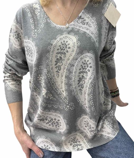 Свитер Elena&Vika (46-52) 25240 d.grey (деми)