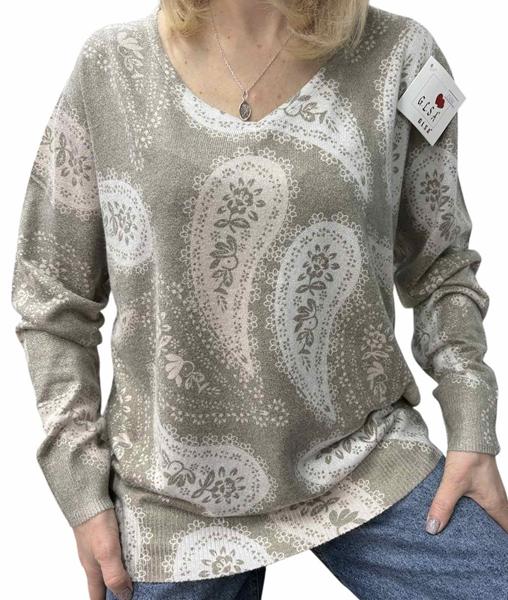 Свитер Elena&Vika (46-52) 25240 khaki (деми)