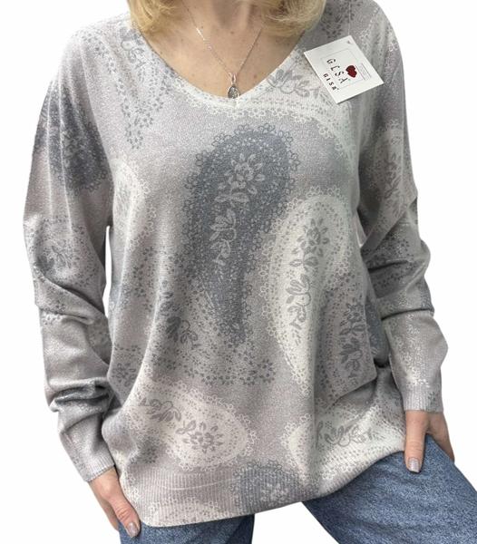 Свитер Elena&Vika (46-52) 25240 l.grey (деми)