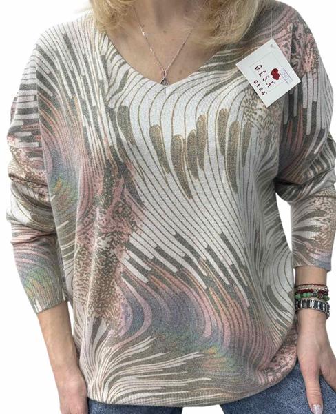 Свитер Elena&Vika (46-50) 25241 beige (деми)