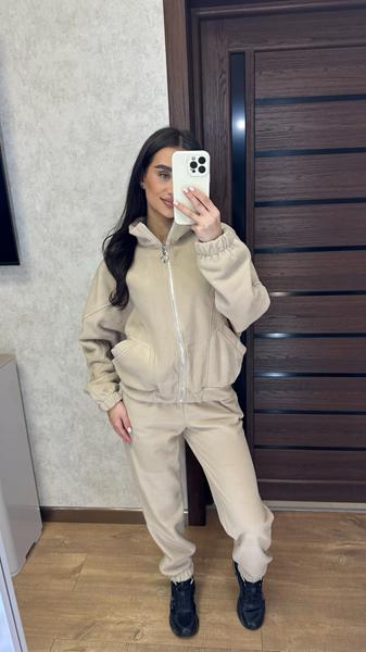 Костюм спорт Valentina (42-50) 088 beige (зима)