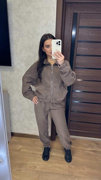 Костюм спорт Valentina (42-50) 088 brown (зима)