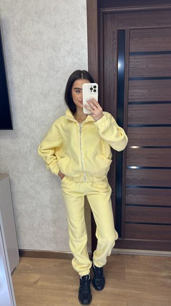 Костюм спорт Valentina (42-50) 088 yellow (зима)