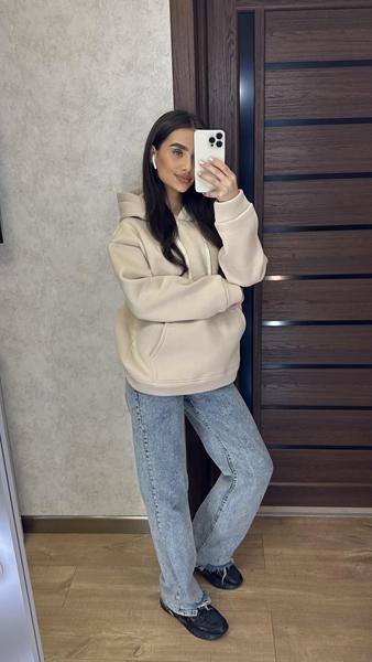 Худи Valentina (42-48) 1 beige (зима)