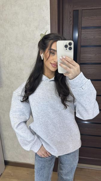 Худи Valentina (42-48) 2 l.grey (зима)