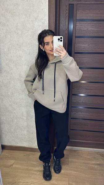 Костюм спорт Valentina (42-50) VL116 beige (зима)