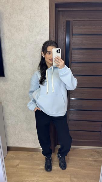 Костюм спорт Valentina (42-50) VL117 l.blue (зима)