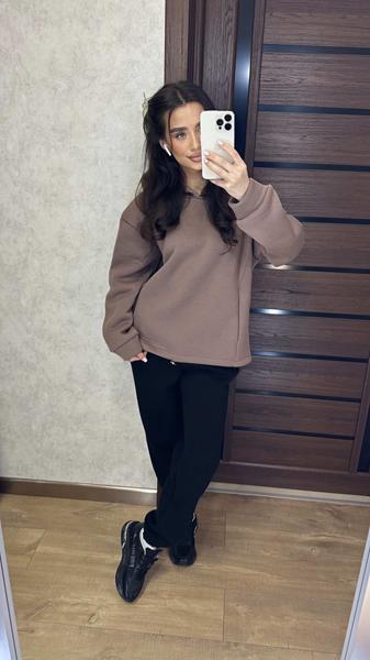 Костюм спорт Valentina (42-50) VL124 brown (зима)