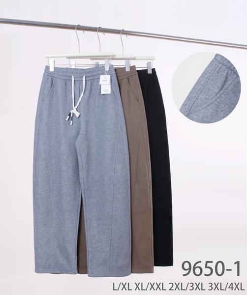 Штаны спорт Kenalin (L-4XL) 9650-1 mix (деми)