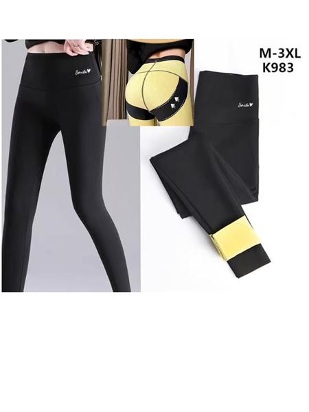 Лосины Kenalin (M-3XL) K983 black (зима)