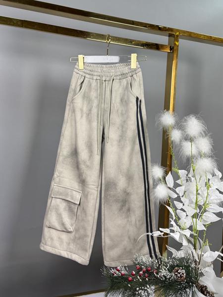 Штаны спорт Delfinka (130-170) C03 beige (зима)