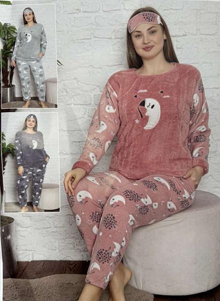 Пижама Estima (XL-4XL) 02160 grey (зима)