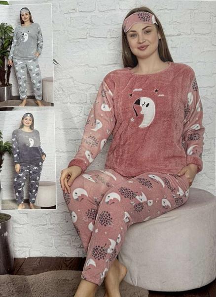 Пижама Estima (XL-4XL) 02160 l.grey (зима)