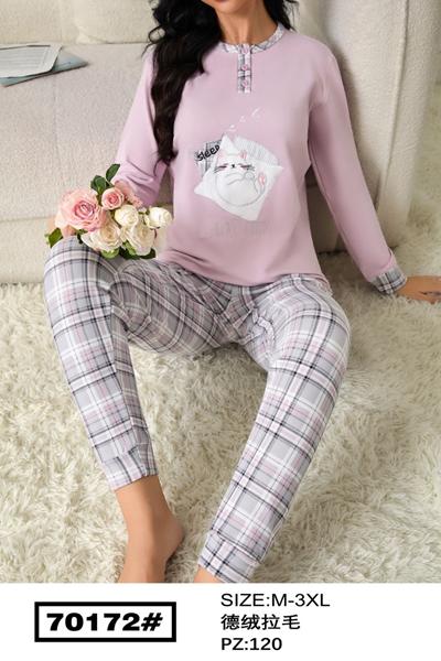 Пижама Estima (M-3XL) 70172 purple (зима)