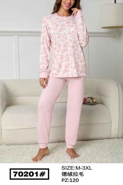Пижама Estima (M-3XL) 70201 pink (зима)