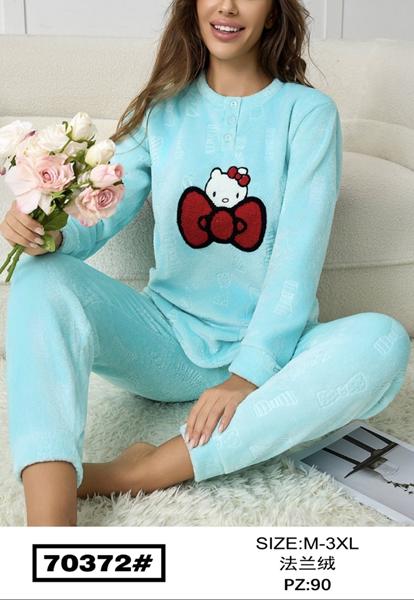 Пижама Estima (M-3XL) 70372 l.blue (зима)