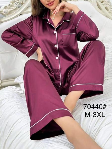 Пижама Estima (M-3XL) 70440 wine (деми)