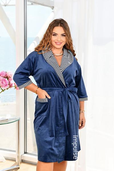 Халат Estima (3XL-5XL) E10 blue (зима)