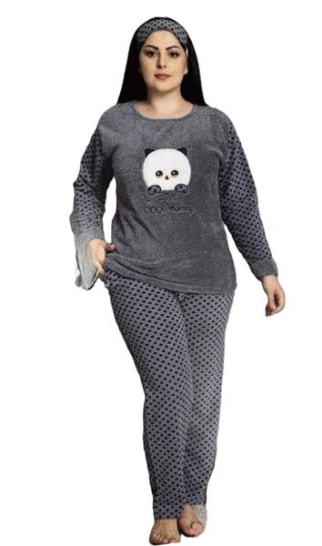 Пижама Estima (XL-4XL) E12 grey (зима)