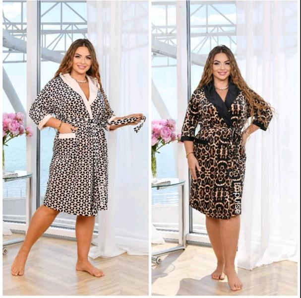 Халат Estima (L-2XL) E9 brown (зима)