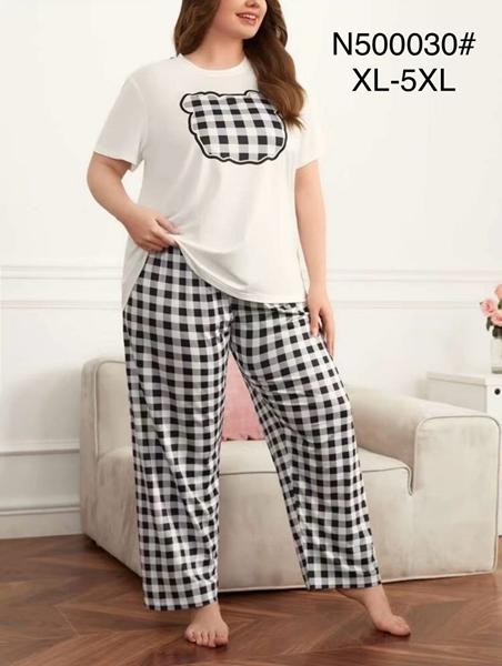 Пижама Estima (XL-5XL) N500030 white (деми)