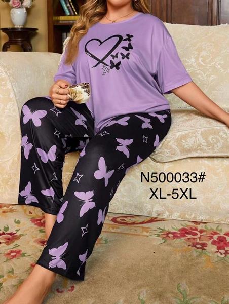 Пижама Estima (XL-5XL) N500033 purple (деми)