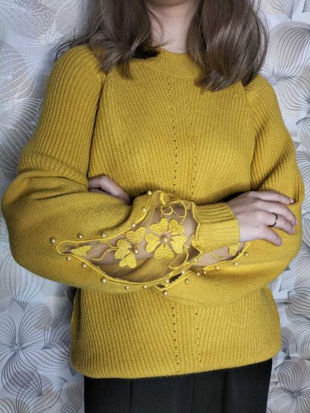 Свитер Kosta (42-48) 5117 yellow (зима)