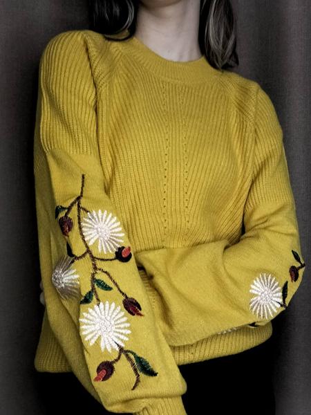 Свитер Kosta (42-48) 5807 yellow (зима)