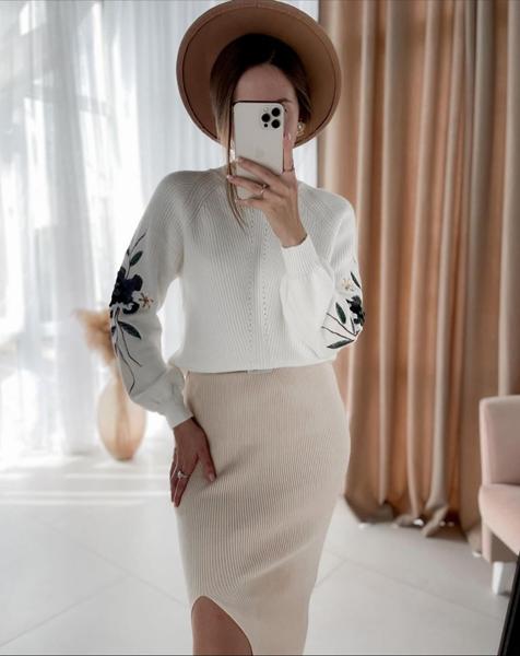 Свитер Kosta (42-48) 5808 white (зима)