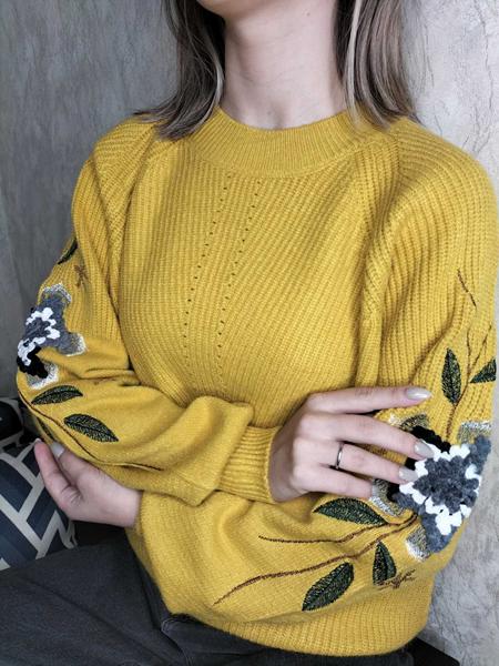 Свитер Kosta (42-48) 5808 yellow (зима)