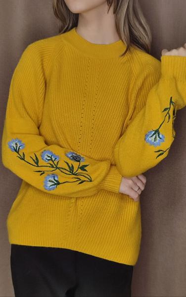Свитер Kosta (42-48) 5809 yellow (зима)