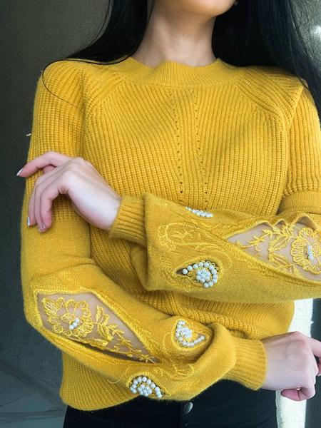 Свитер Kosta (42-48) 7176 yellow (зима)