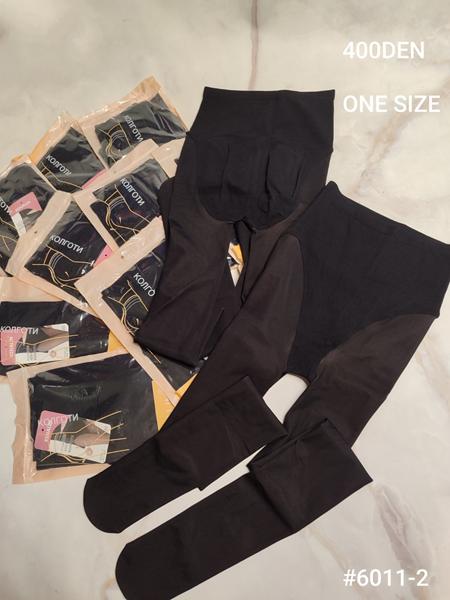 Колготы Kosta (42-46) 6011-2 black (деми)