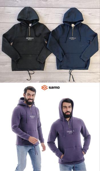 Худи Samo (48-56) 8137 black (зима)