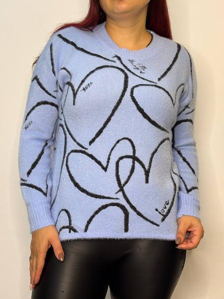 Свитер Kosta (42-46) 12597 l.blue (зима)