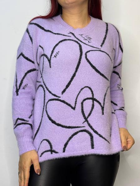 Свитер Kosta (42-46) 12597 lilac (зима)