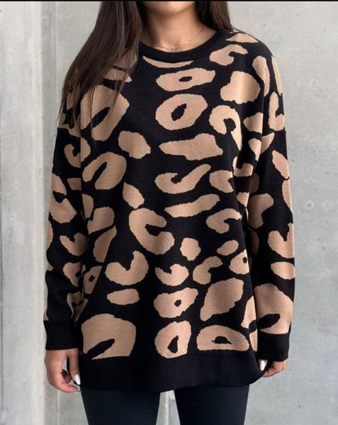 Свитер Kosta (42-48) 5002 black-beige (зима)