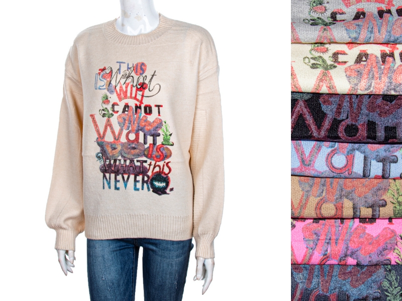 Свитер CND2 (one size) 4277-189 mix (деми)