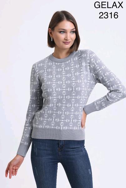 Свитер Julia (48-52) 2316 grey (зима)