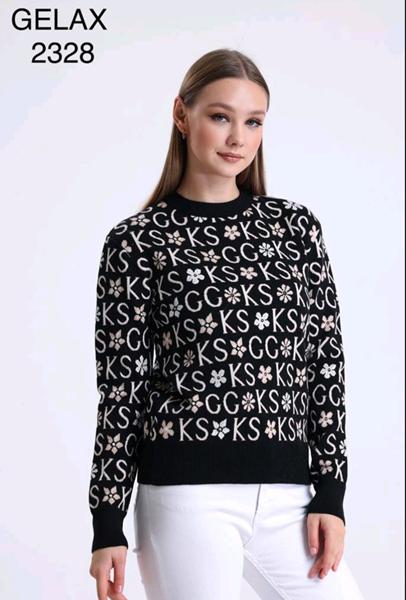 Свитер Julia (48-52) 2328 black (зима)