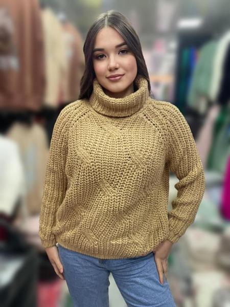 Свитер Julia (one size) JL438 beige (зима)