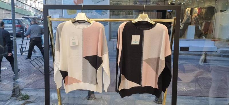 Свитер Julia (52-54) JL451 black-beige (деми)