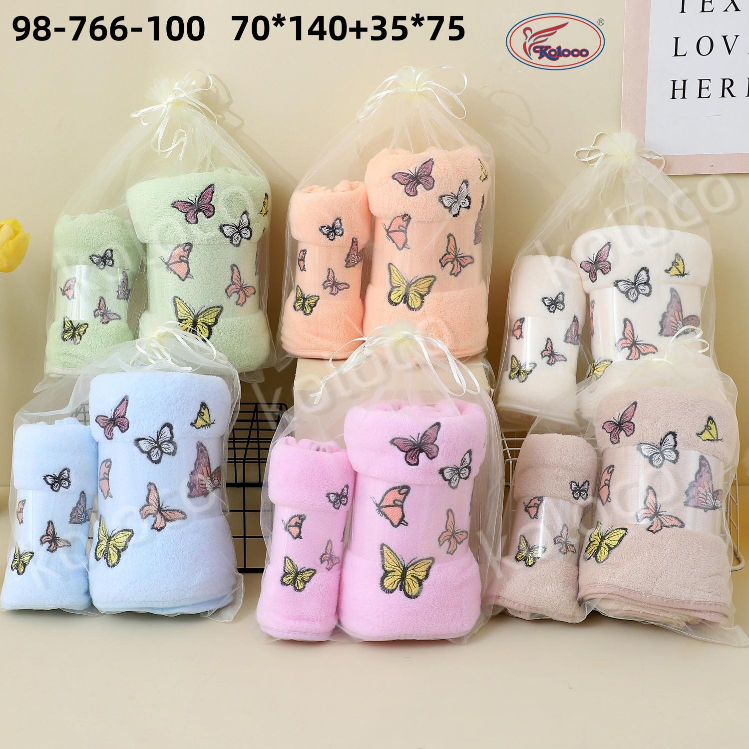 Полотенце Koloco (70*140) 98-766-100(70*140/35*75) (деми)